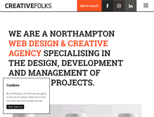 Tablet Screenshot of creativefolks.co.uk